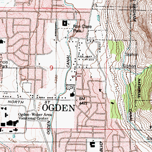 Topographic Map of Packer Place, UT