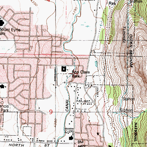 Topographic Map of Mountain Road Estates, UT