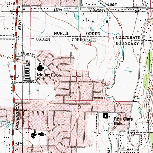 Topographic Map of Keystone Acres, UT