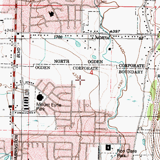 Topographic Map of Greenfield, UT