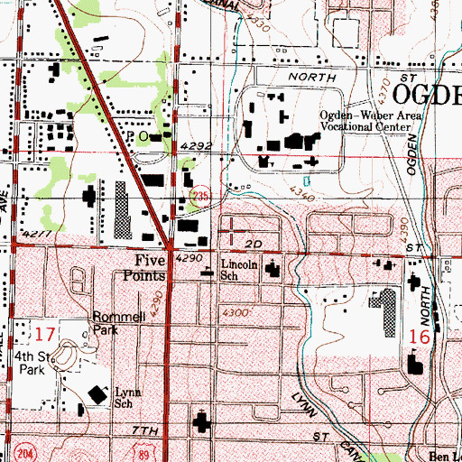 Topographic Map of Cropseys Addition, UT