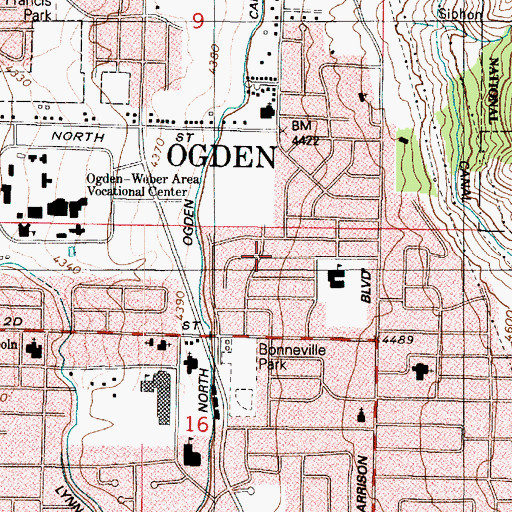 Topographic Map of South El Rancho, UT