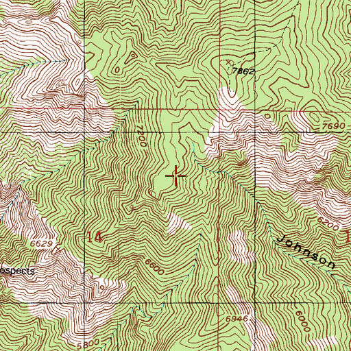 Topographic Map of Carr, UT