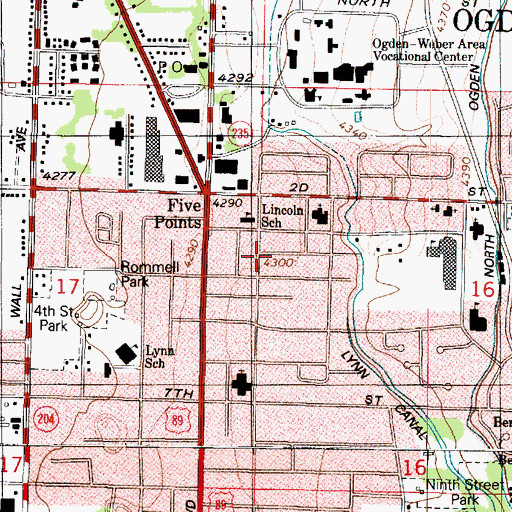 Topographic Map of Wm Lunds Lynne Addition, UT