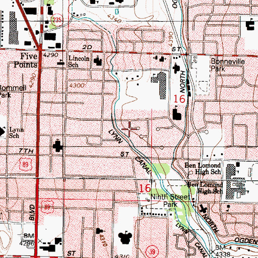 Topographic Map of Quail Run, UT