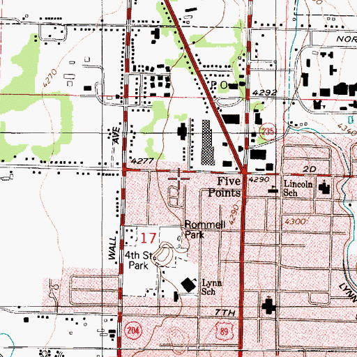 Topographic Map of Wedells Five Point Addition, UT