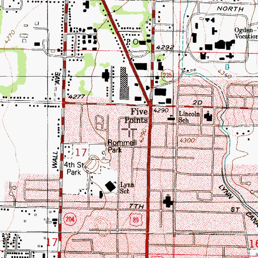 Topographic Map of Orchard Grove Annex, UT