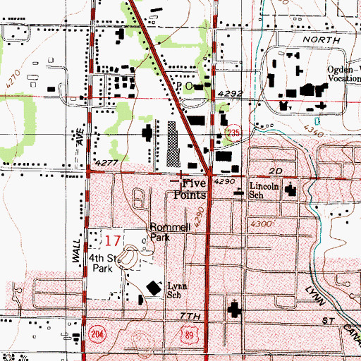 Topographic Map of Garfield Addition, UT