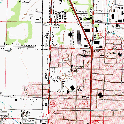 Topographic Map of Orchard Grove Addition, UT