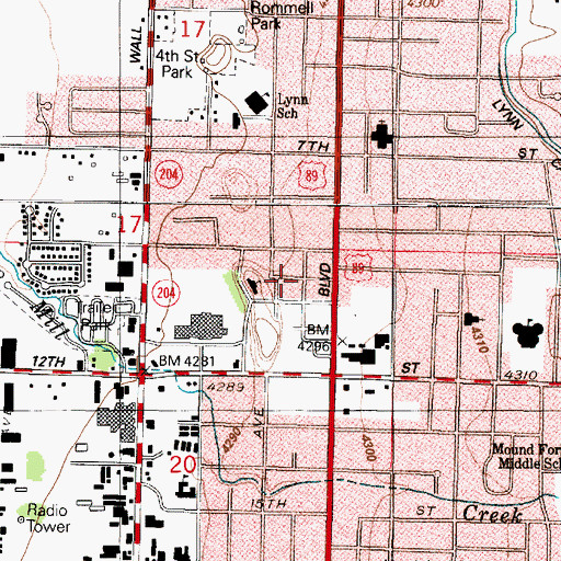 Topographic Map of Terrace, UT