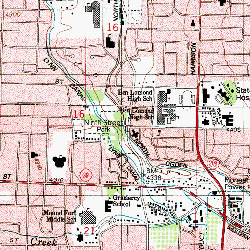Topographic Map of Weese Addition, UT