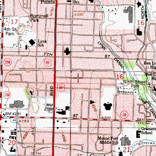 Topographic Map of Hale Addition, UT