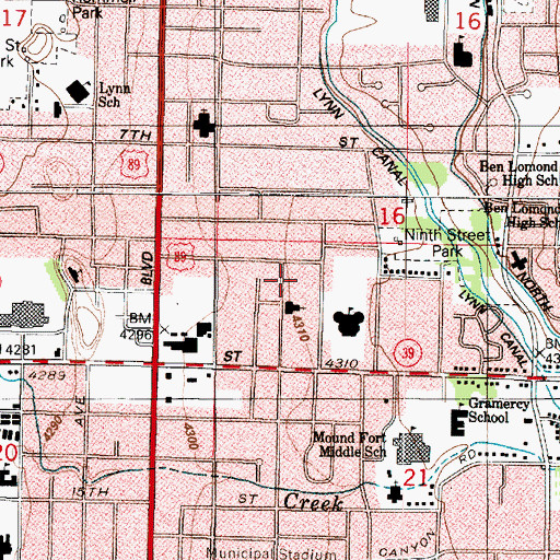 Topographic Map of Orchard Addition, UT