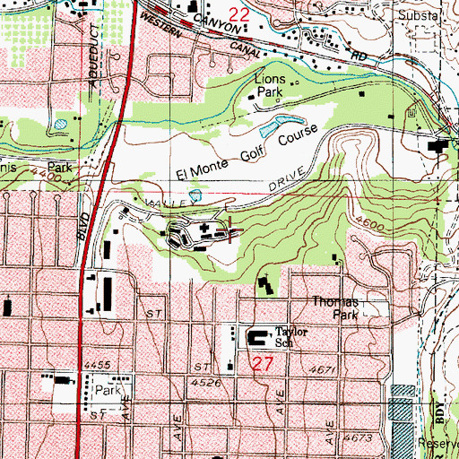 Topographic Map of Colorado Place Addition, UT