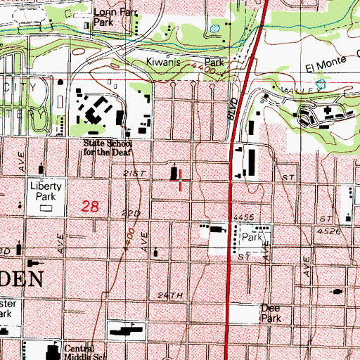 Topographic Map of Rushton Addition, UT