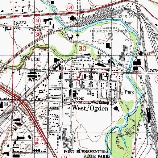 Topographic Map of Brooklyn Addition, UT