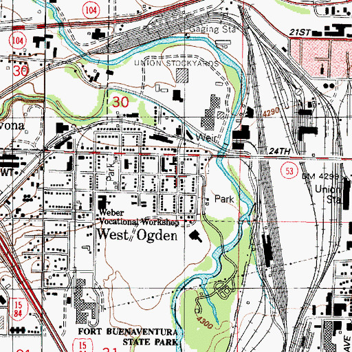 Topographic Map of Webbs, UT