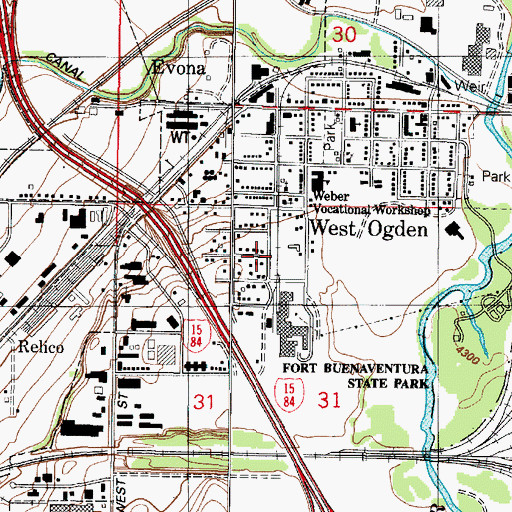 Topographic Map of River Park Addition, UT