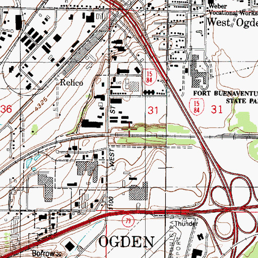 Topographic Map of Fairmount Park Annex, UT