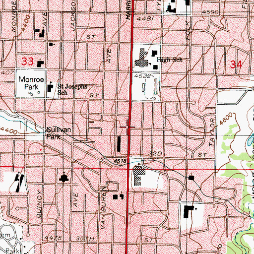 Topographic Map of Browne Barr, UT
