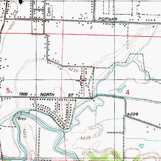 Topographic Map of Rosehill, UT