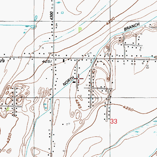Topographic Map of Valley Green Estates, UT
