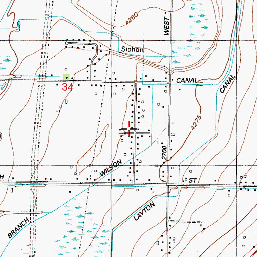 Topographic Map of Alpine Ranchettes, UT