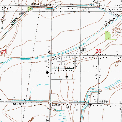 Topographic Map of Rich Acres, UT