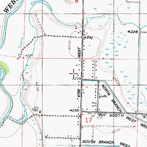 Topographic Map of Freedom Acres, UT