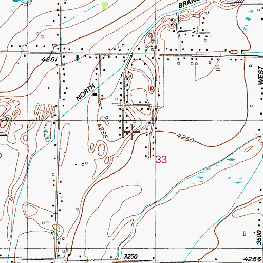 Topographic Map of Anderson West Acres, UT
