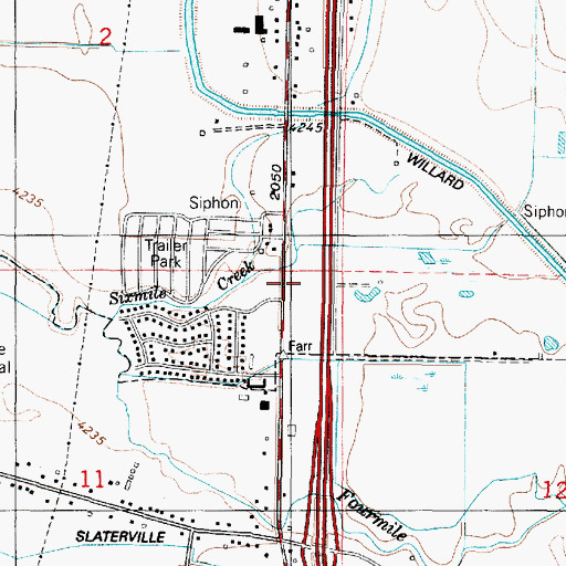 Topographic Map of Valley West Estates Numbe Two, UT