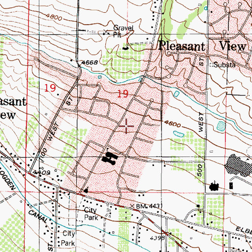 Topographic Map of Irene, UT