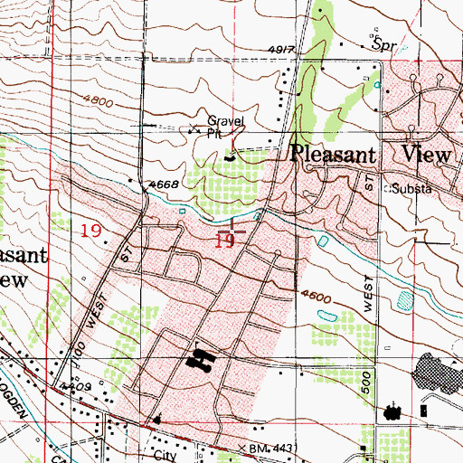 Topographic Map of Skyline Estates, UT