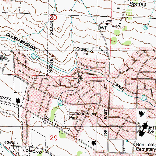 Topographic Map of W S Butler, UT