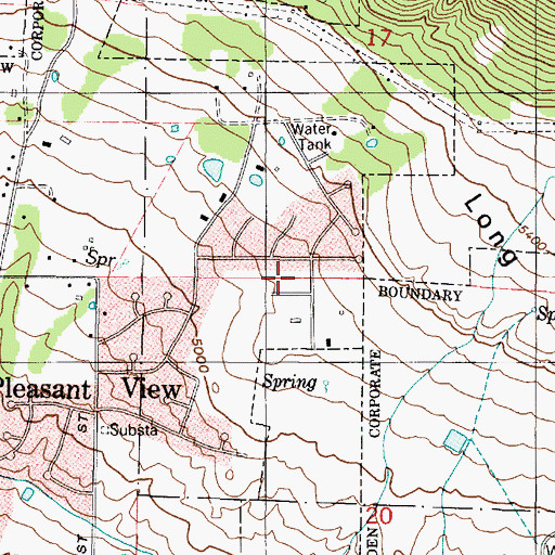 Topographic Map of Cottonwood Heights, UT