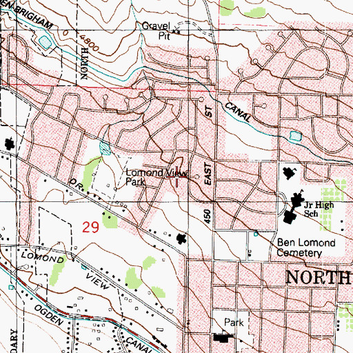Topographic Map of Hi Vista, UT