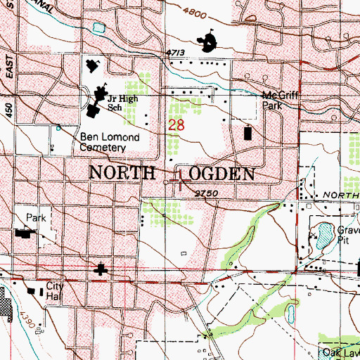 Topographic Map of Scottish Highlands, UT