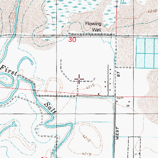 Topographic Map of Parkvale, UT