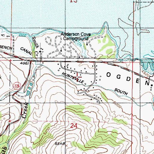 Topographic Map of Valley Lake Estates, UT