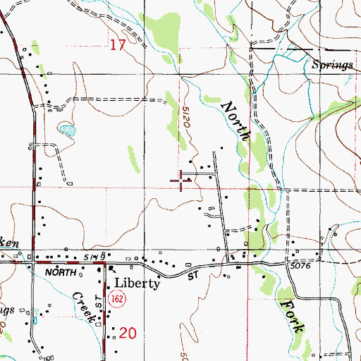 Topographic Map of North Fork Estates, UT