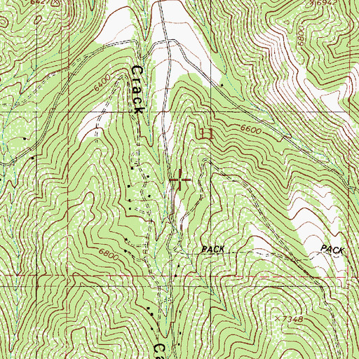 Topographic Map of Causey Estates, UT
