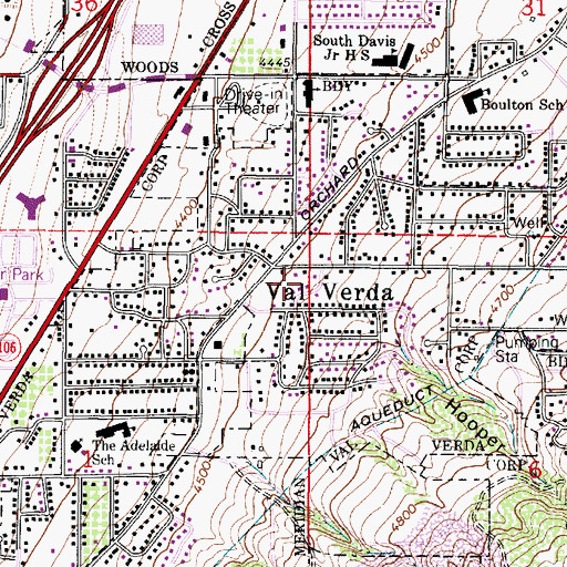 Topographic Map of Chalet, UT
