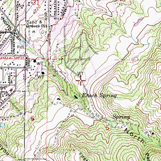 Topographic Map of Chelsea Cove, UT