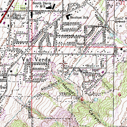 Topographic Map of Harbor Heights, UT