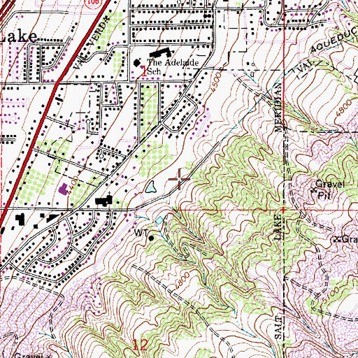 Topographic Map of Highlands, UT