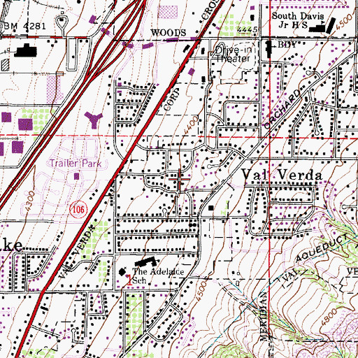 Topographic Map of Irfred Park, UT
