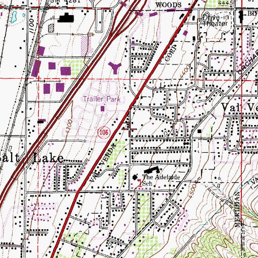 Topographic Map of Jenkins Orchard, UT