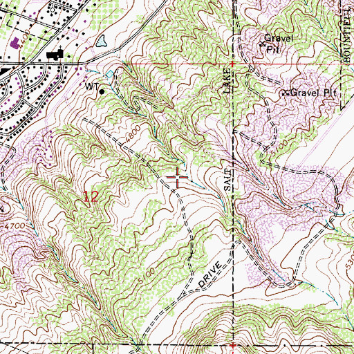 Topographic Map of Orchard Hills East, UT
