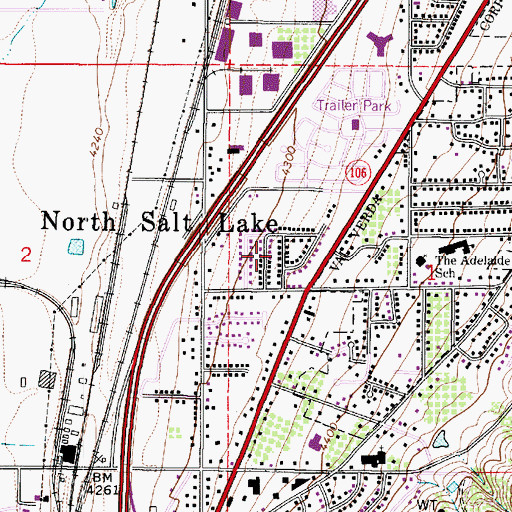 Topographic Map of Paul, UT