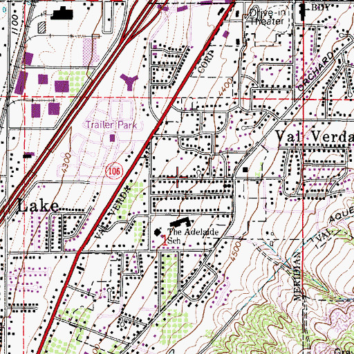 Topographic Map of Skyline Park, UT